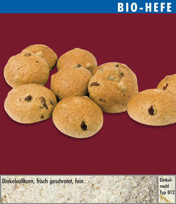 Dinkel Rosinenbrötchen Bio-Hefe 55g | NIRANKAR